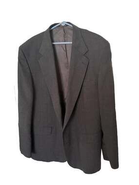 Anthony Richards Men's Gray Two-Button Sport Coat Blazer
